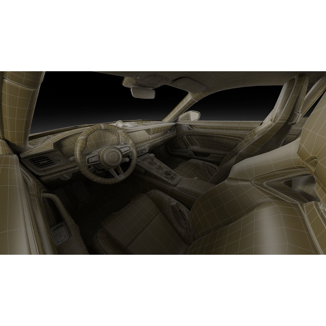 Porsche 911 GT3 Weissach 2025 3D Model – High Poly Game Asset, FBX/OBJ/Blender - View 39