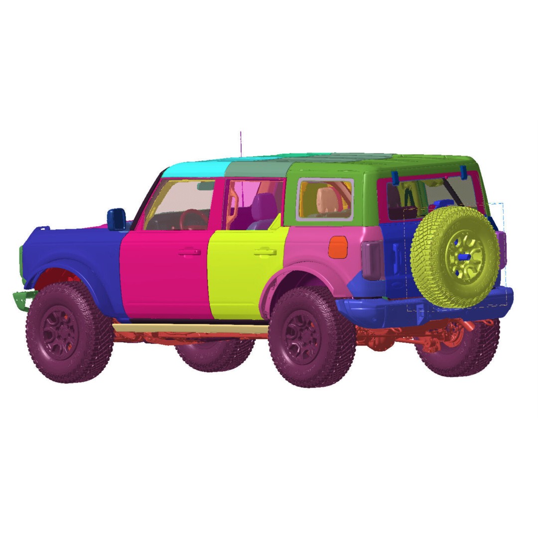 Bronco First Edition 2021 3D Model – High Detail Vehicle Scan, STL - View 3