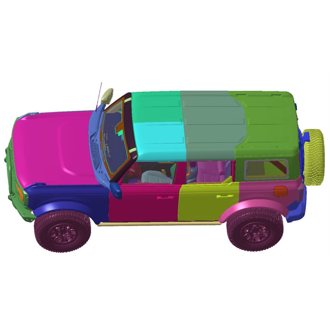 Bronco First Edition 2021 3D Model – High Detail Vehicle Scan, STL - View 9
