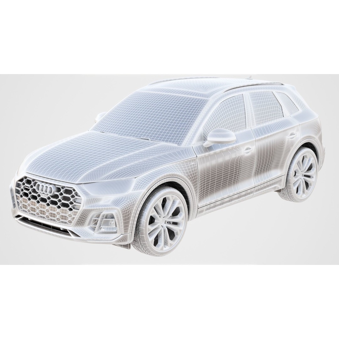 Audi Q5 2021 3D Model – High Poly SUV with Open Doors, FBX, Blender - View 16
