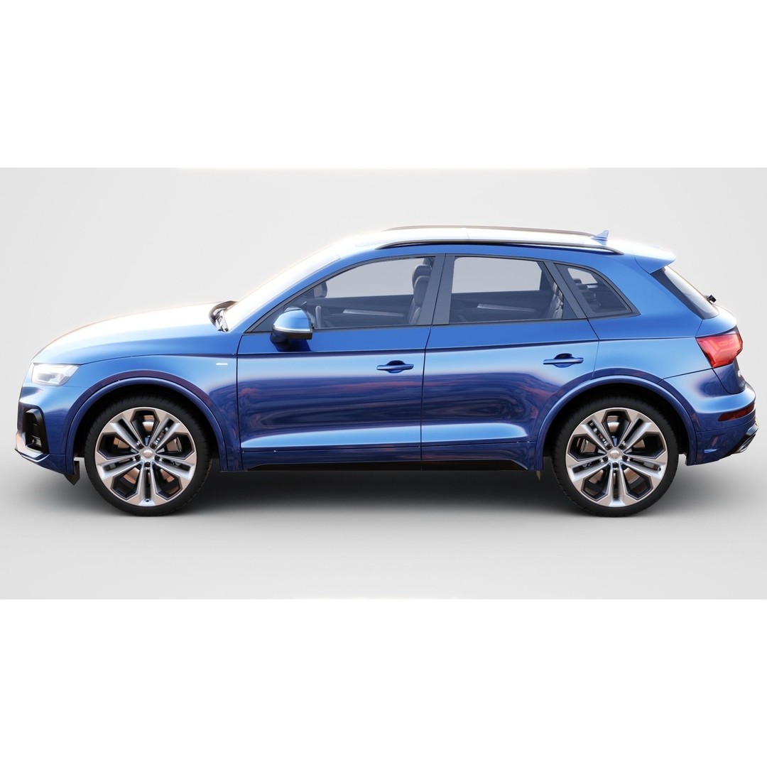 Audi Q5 2021 3D Model – High Poly SUV with Open Doors, FBX, Blender - View 4