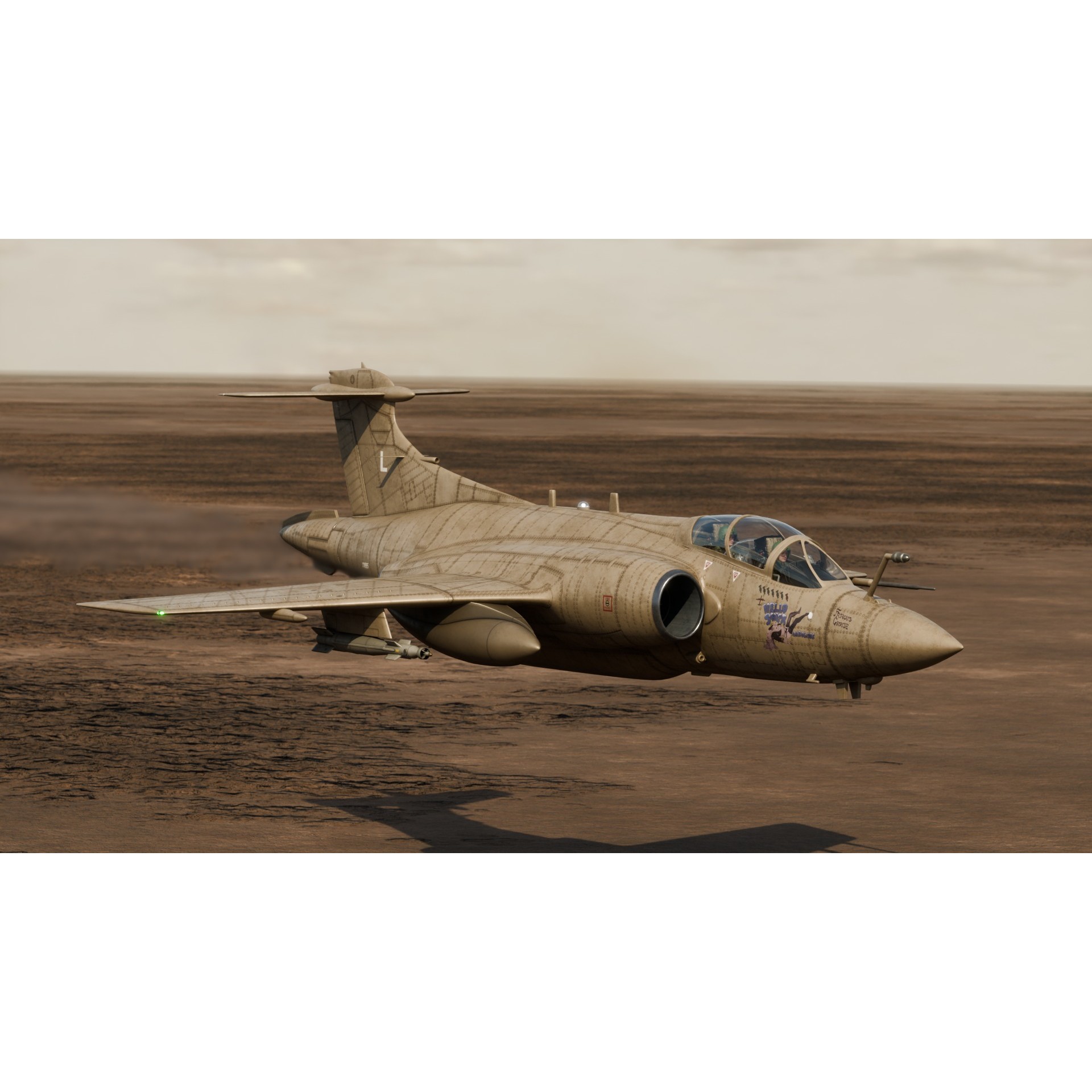 Blackburn Buccaneer S2 - Rigged PBR Game-Ready 3D Model - View 12