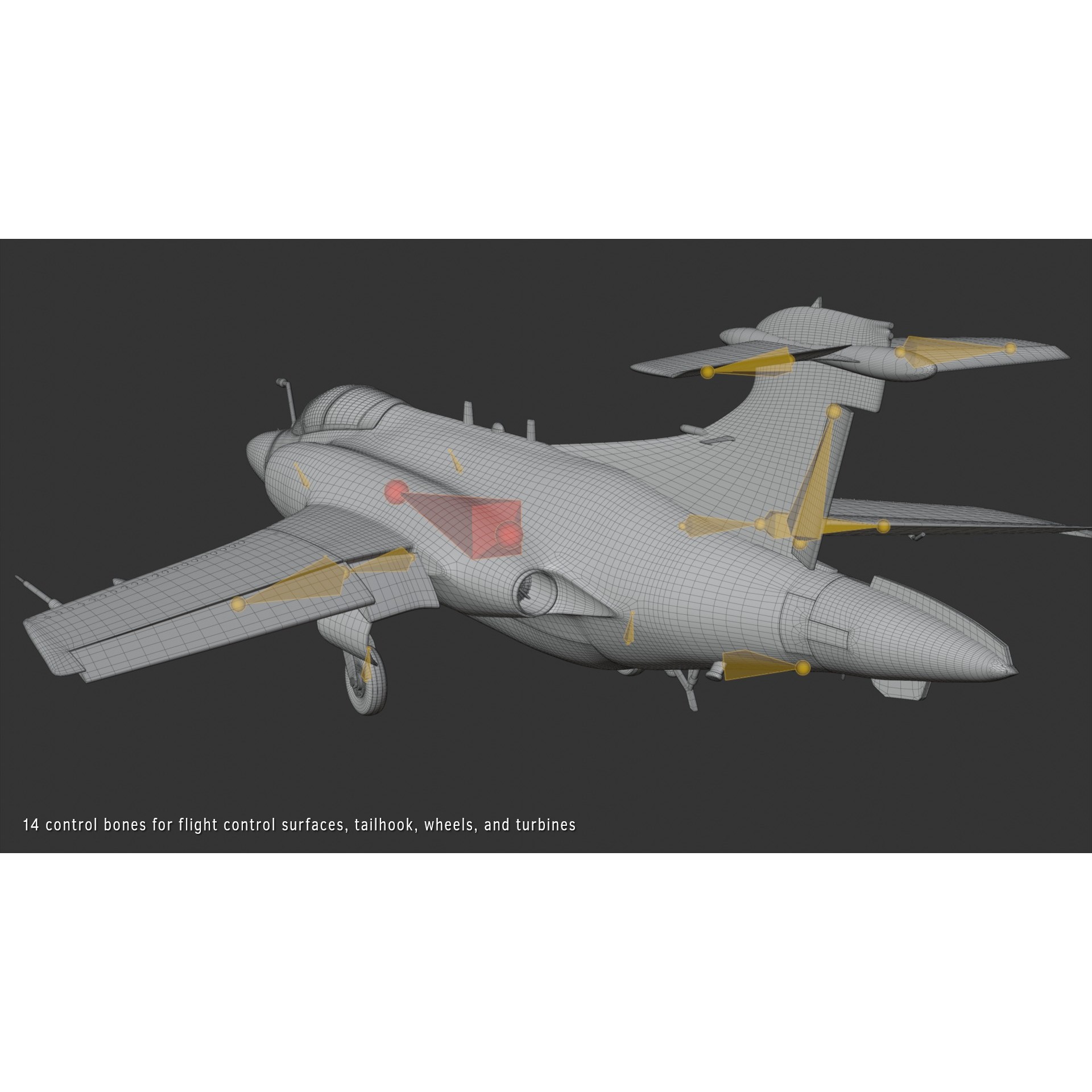 Blackburn Buccaneer S2 - Rigged PBR Game-Ready 3D Model - View 16