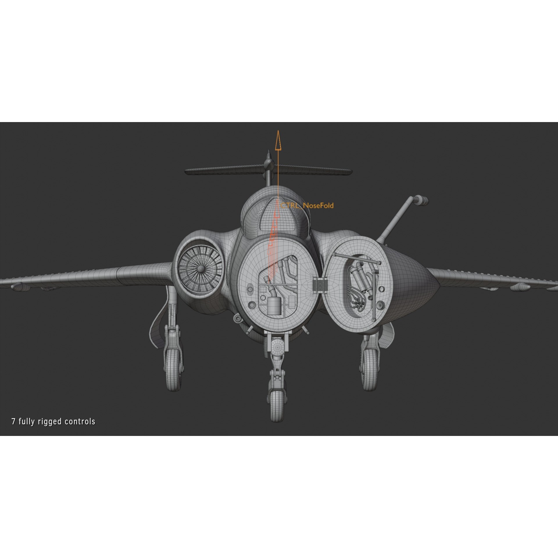 Blackburn Buccaneer S2 - Rigged PBR Game-Ready 3D Model - View 17