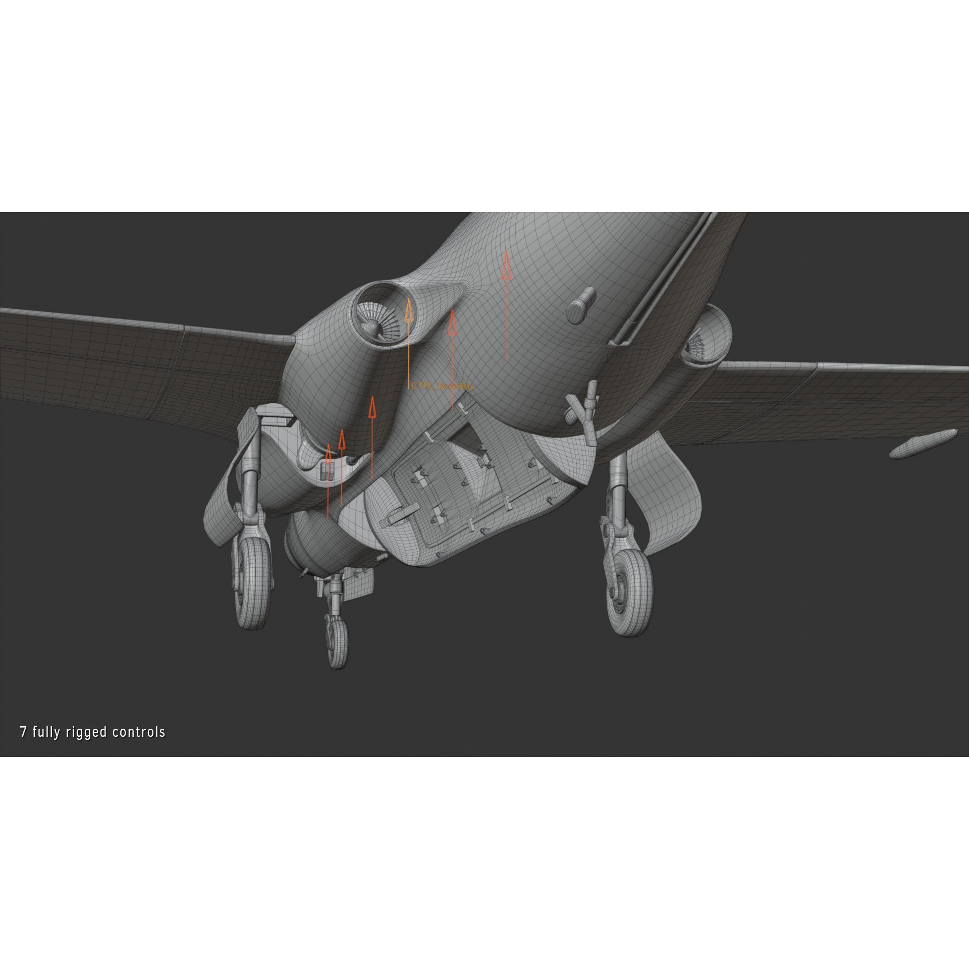 Blackburn Buccaneer S2 - Rigged PBR Game-Ready 3D Model - View 20