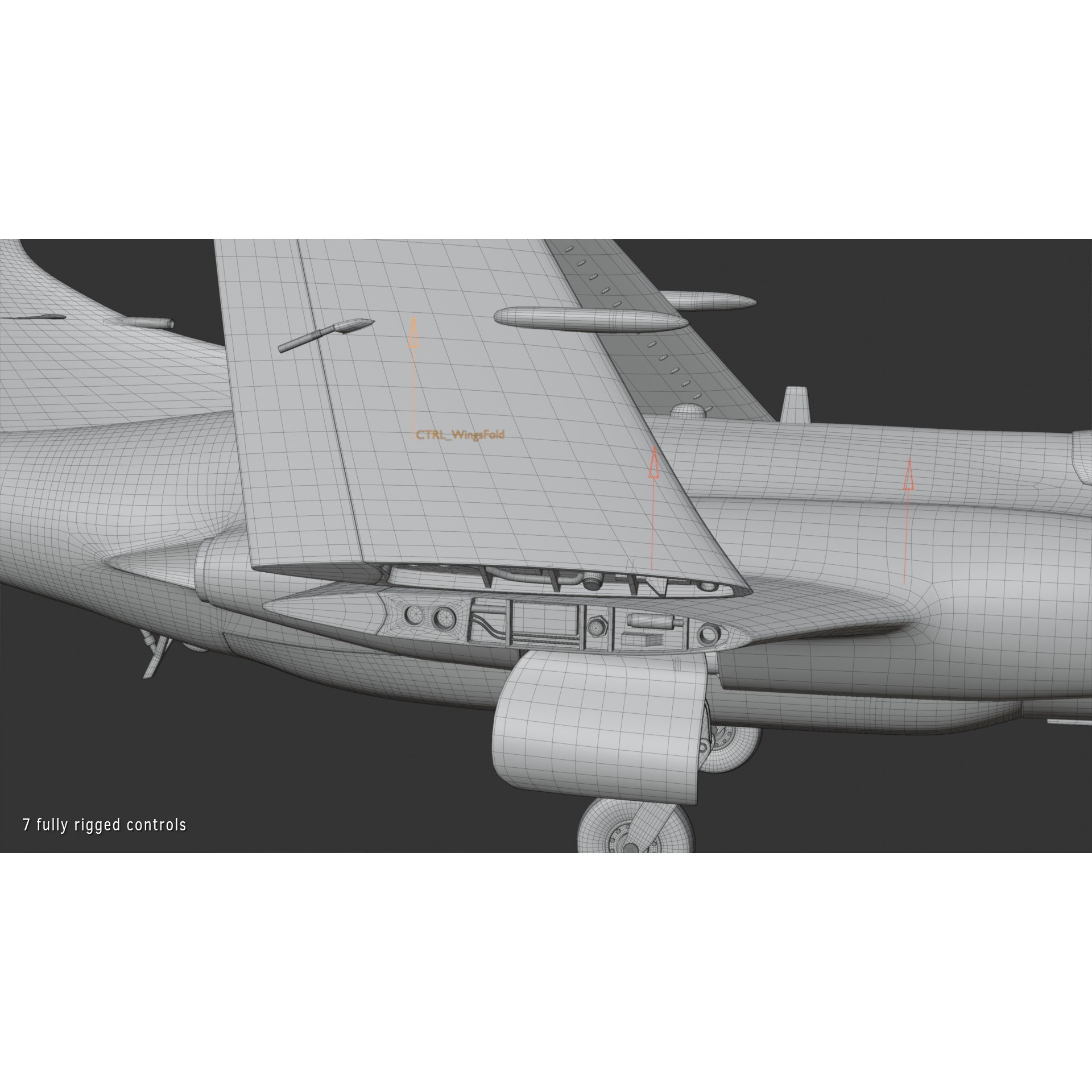 Blackburn Buccaneer S2 - Rigged PBR Game-Ready 3D Model - View 22