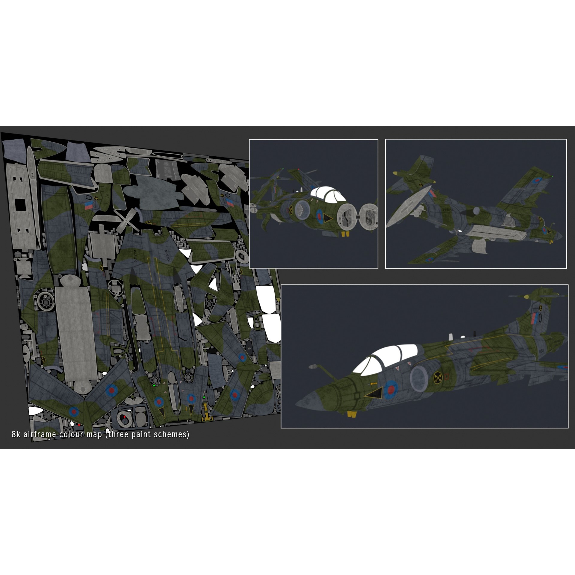 Blackburn Buccaneer S2 - Rigged PBR Game-Ready 3D Model - View 26