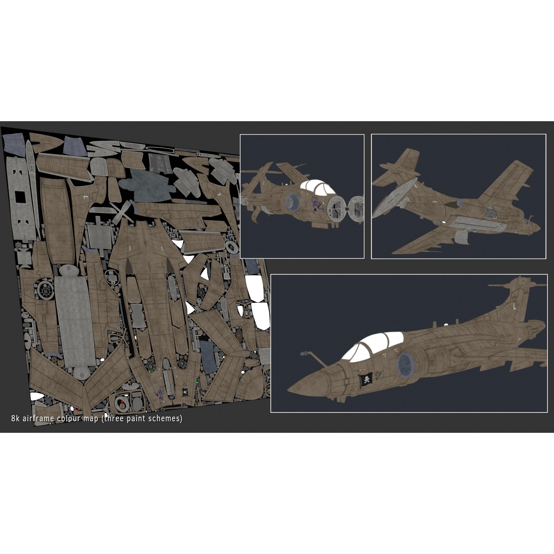 Blackburn Buccaneer S2 - Rigged PBR Game-Ready 3D Model - View 27