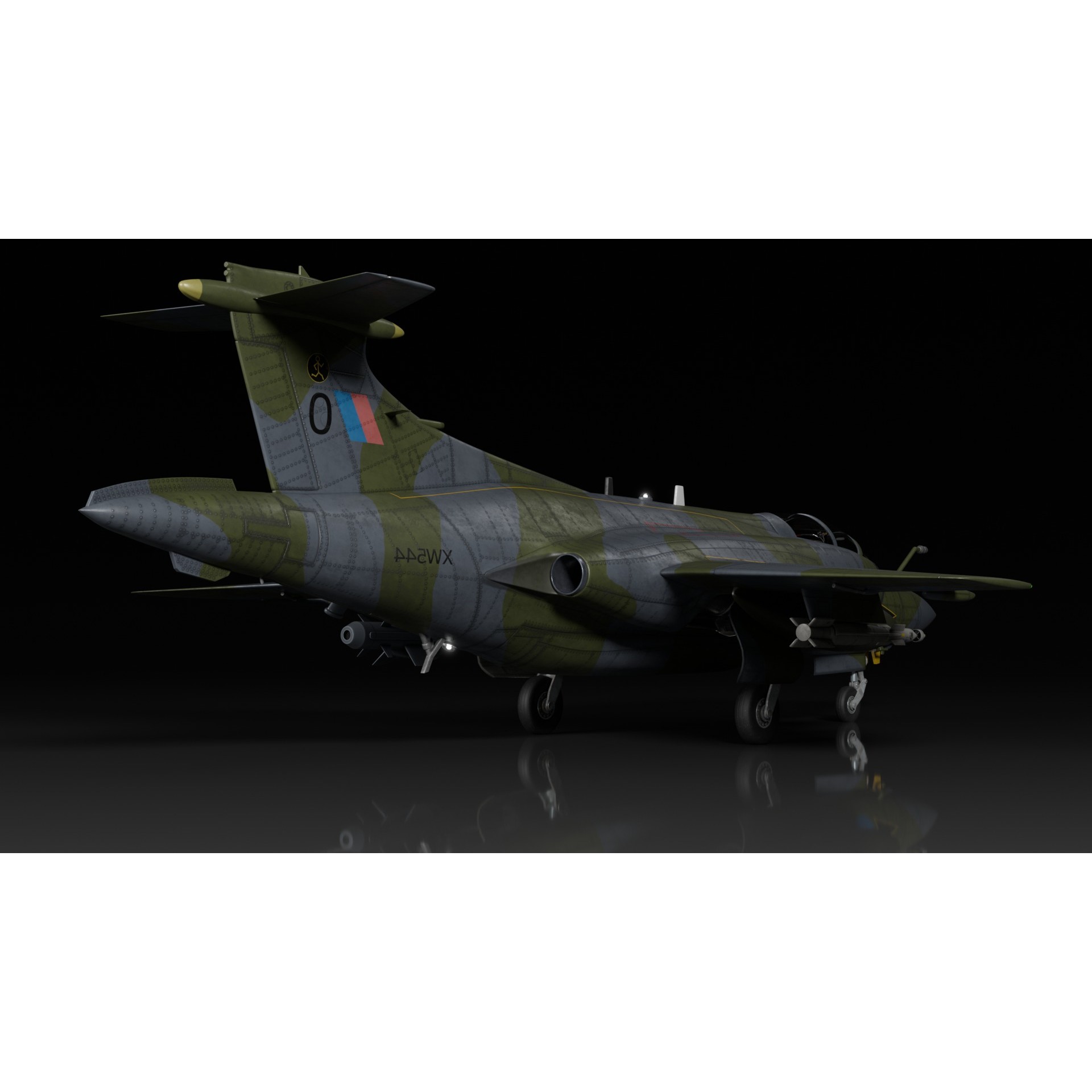 Blackburn Buccaneer S2 - Rigged PBR Game-Ready 3D Model - View 5