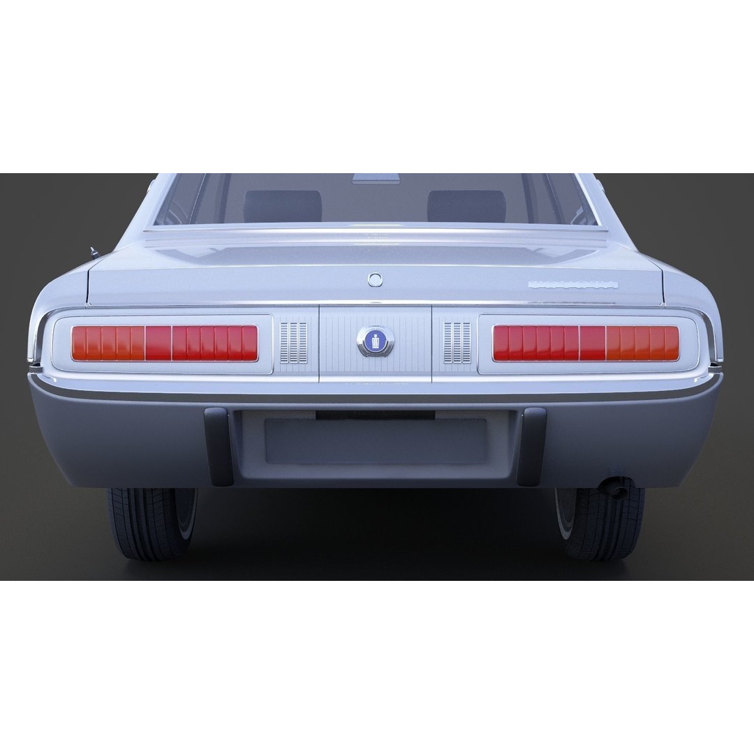 Toyota Crown Sedan 3D Model – Classic Japanese Car, Game-Ready FBX - View 15