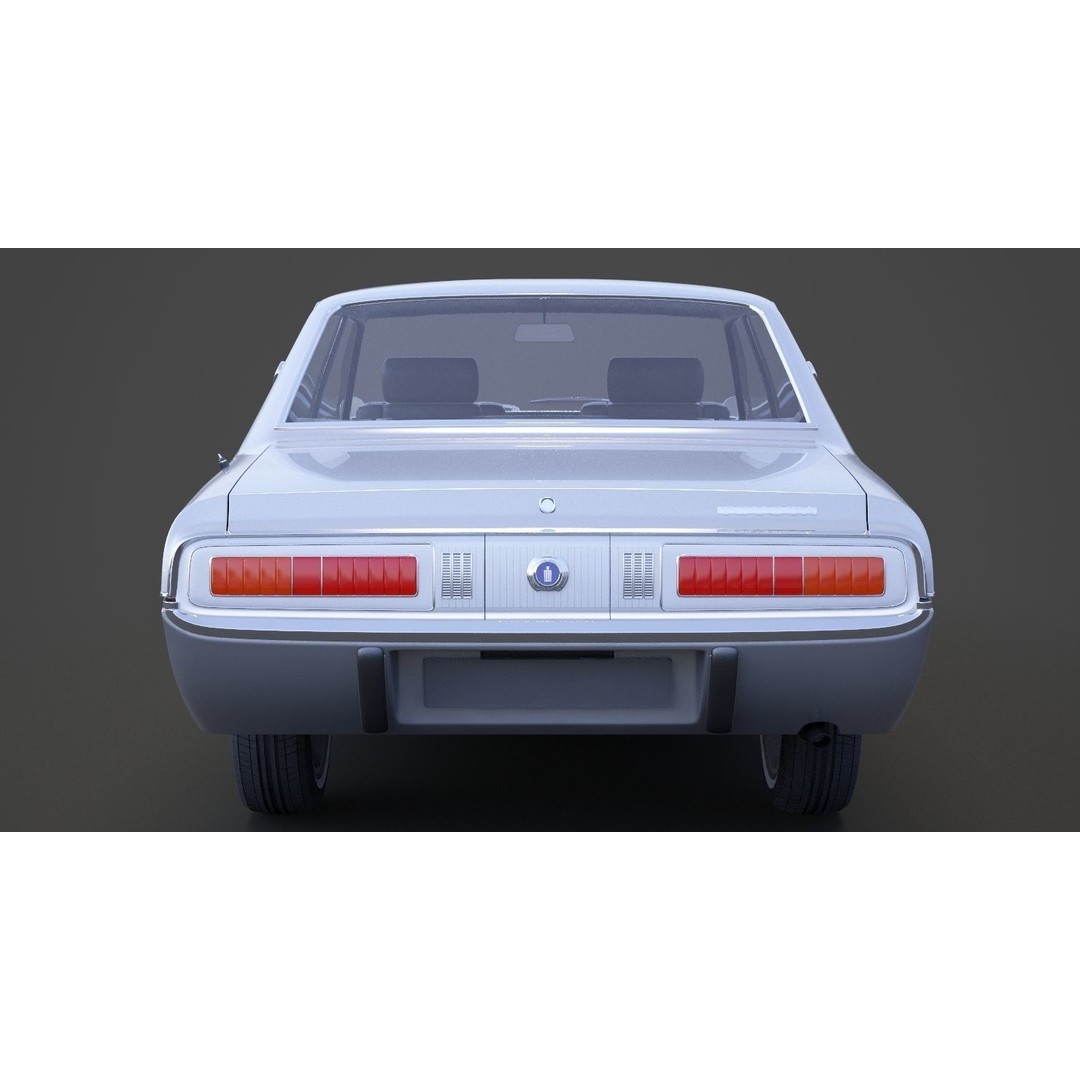 Toyota Crown Sedan 3D Model – Classic Japanese Car, Game-Ready FBX - View 8