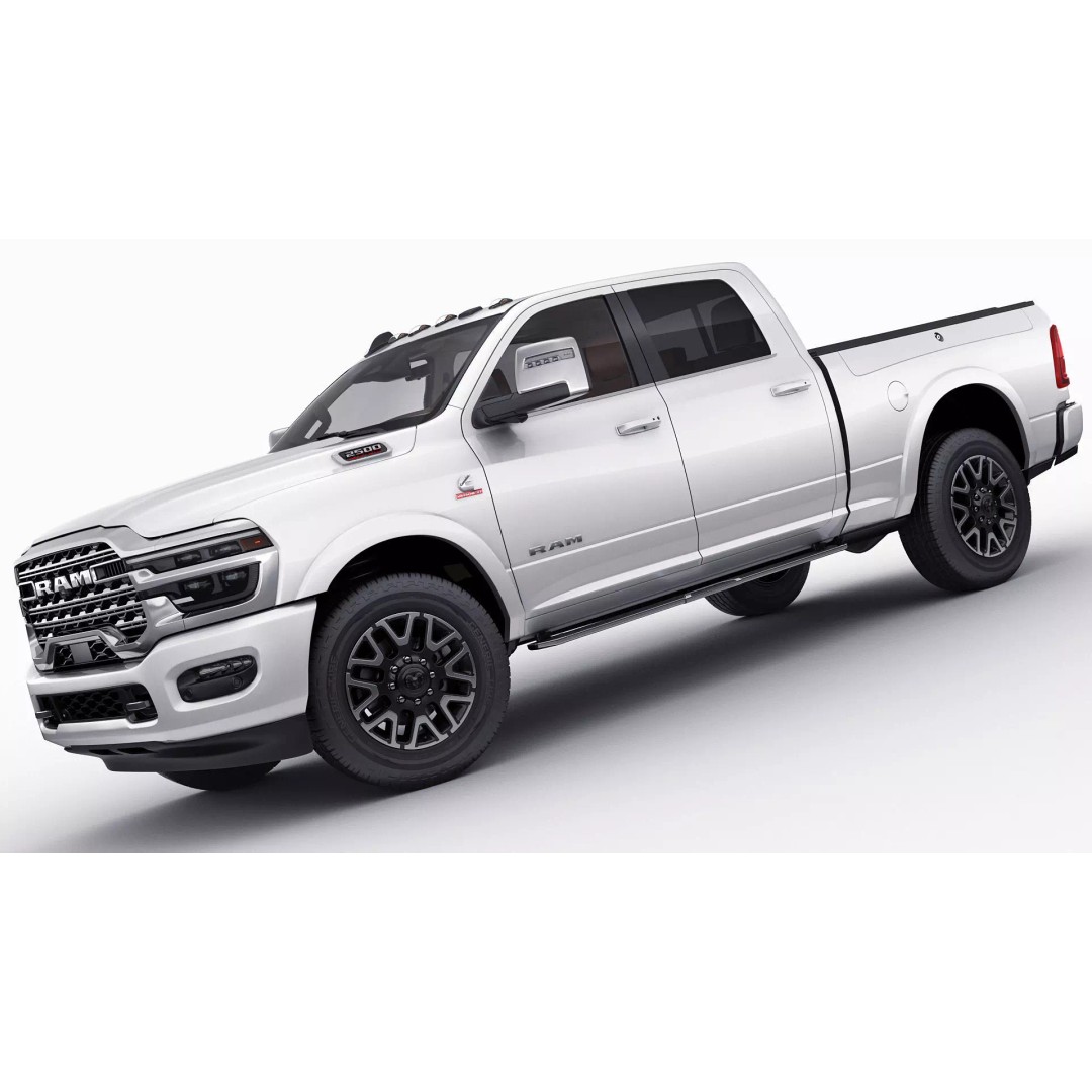 Ram 2500 HD Limited Longhorn 2025 3D Model – High Poly Realistic Truck, FBX, OBJ, Blender - View 13