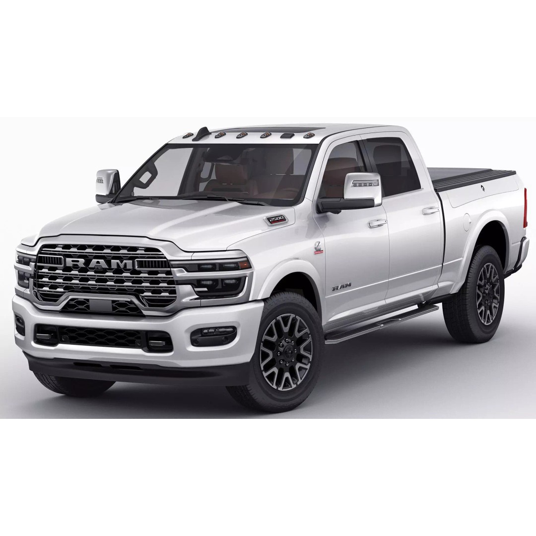 Ram 2500 HD Limited Longhorn 2025 3D Model – High Poly Realistic Truck, FBX, OBJ, Blender - View 3