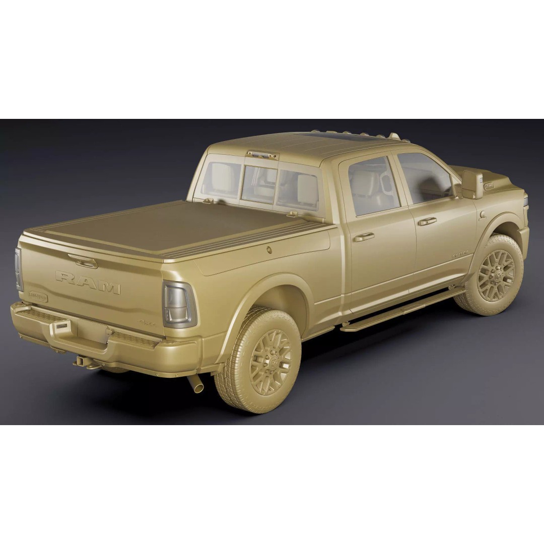 Ram 2500 HD Limited Longhorn 2025 3D Model – High Poly Realistic Truck, FBX, OBJ, Blender - View 33