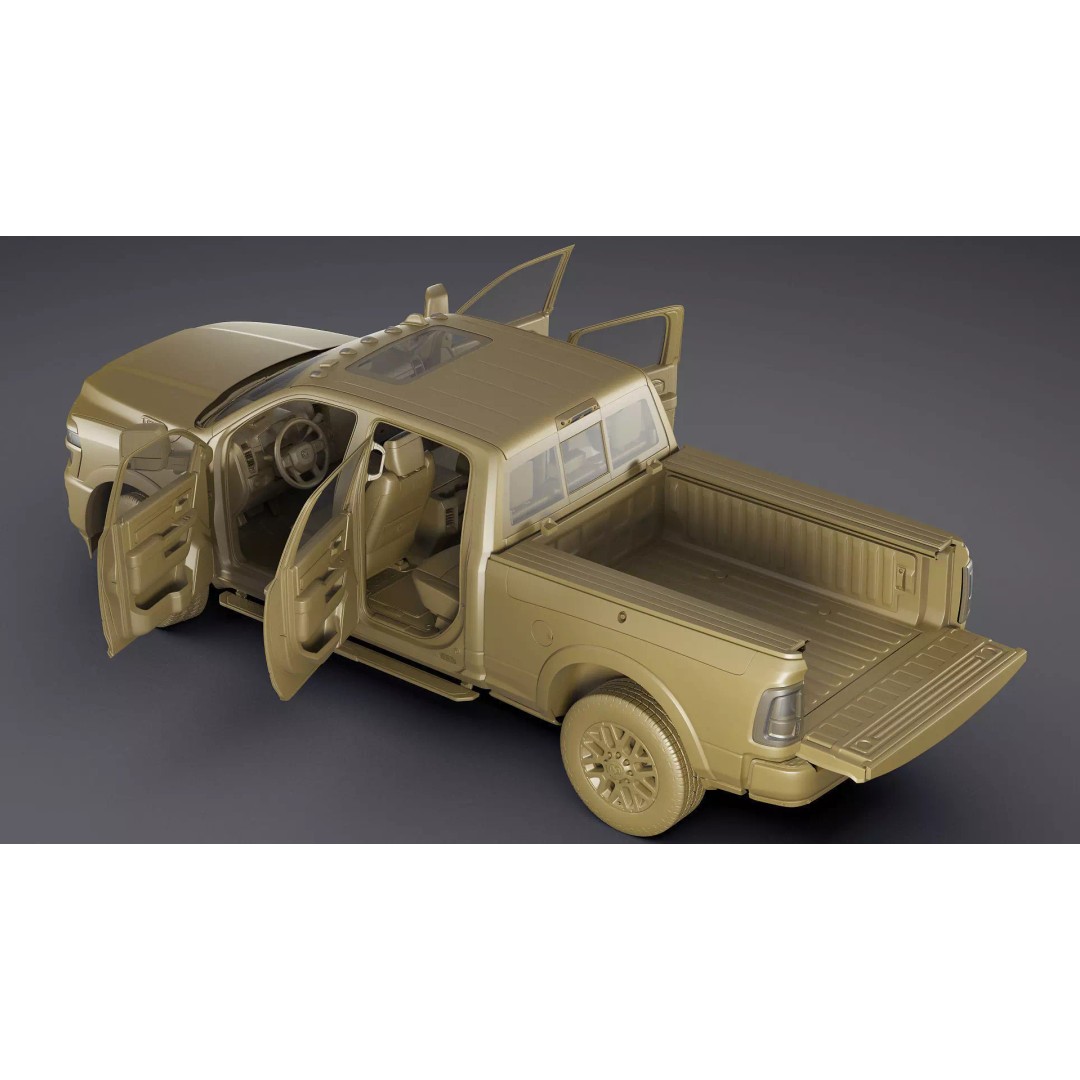 Ram 2500 HD Limited Longhorn 2025 3D Model – High Poly Realistic Truck, FBX, OBJ, Blender - View 38