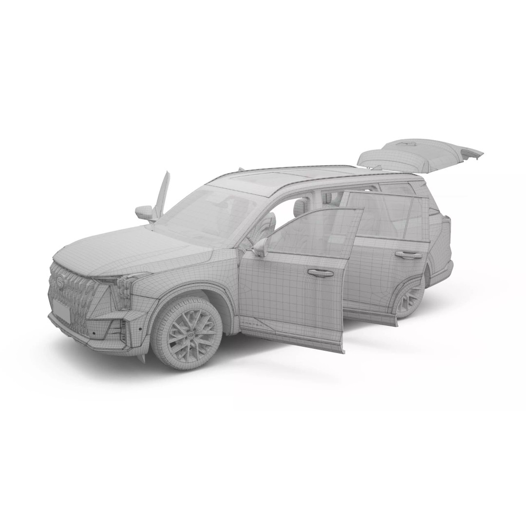 2026 GAC GS8 3D Model – Realistic SUV with Interior, FBX, Blender - View 17