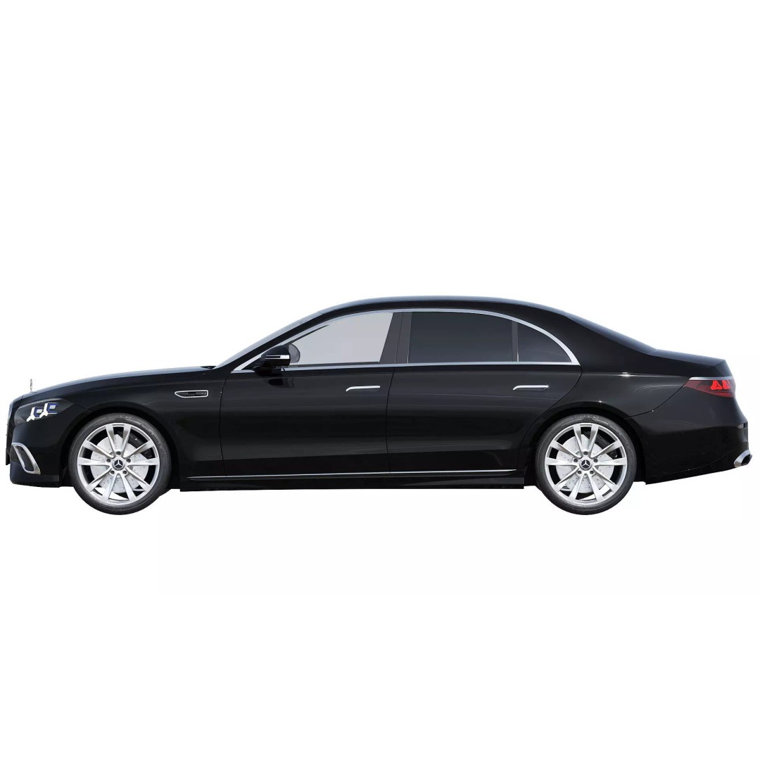2027 Mercedes-Benz S 680 GUARD 3D Model – Luxury Sedan, PBR Textures, FBX - View 6
