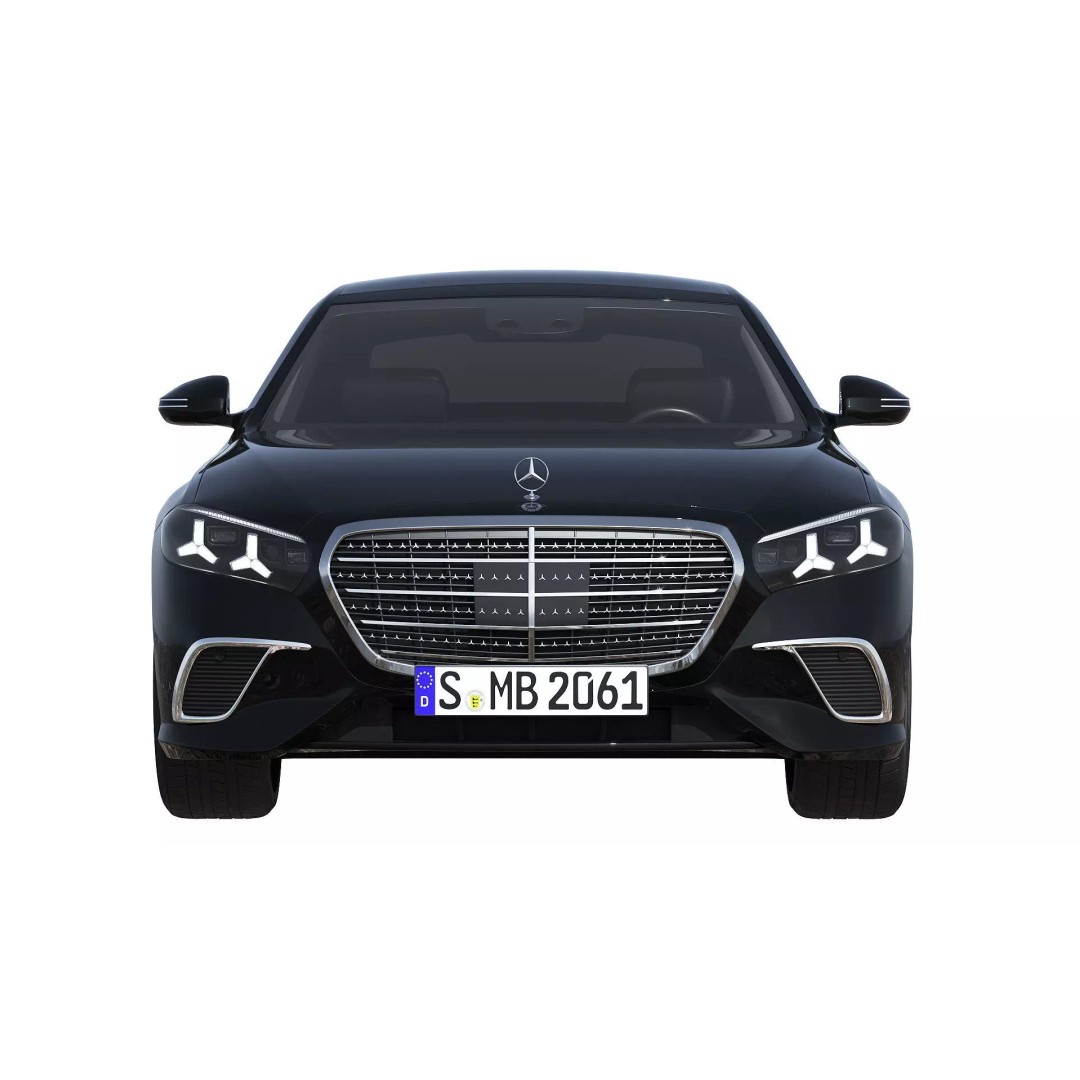 2027 Mercedes-Benz S 680 GUARD 3D Model – Luxury Sedan, PBR Textures, FBX - View 7
