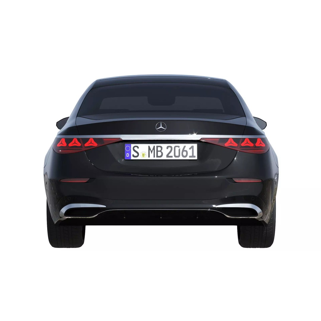 2027 Mercedes-Benz S 680 GUARD 3D Model – Luxury Sedan, PBR Textures, FBX - View 8