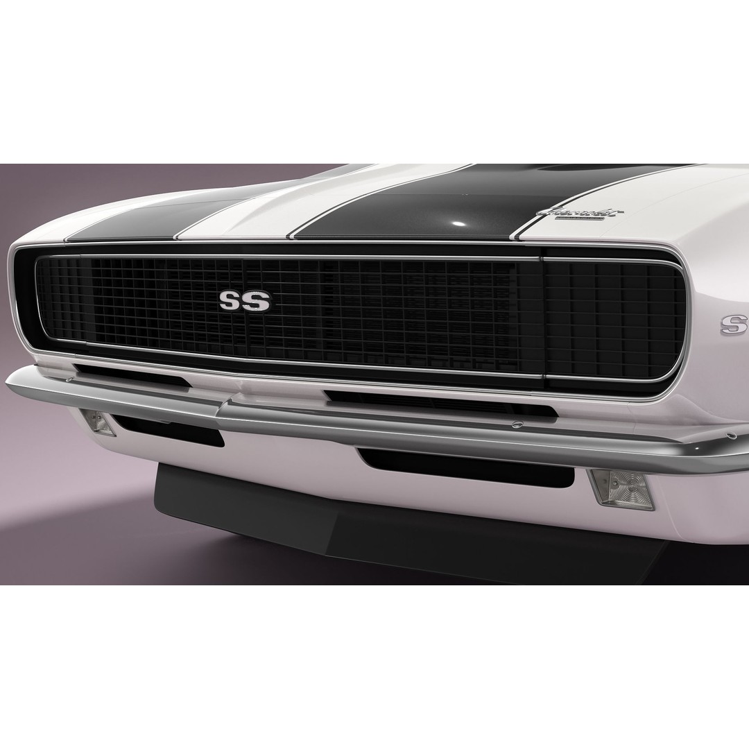 Chevrolet Camaro 1967 3D Model – Pro Touring High Poly Asset, FBX, Blender - View 11