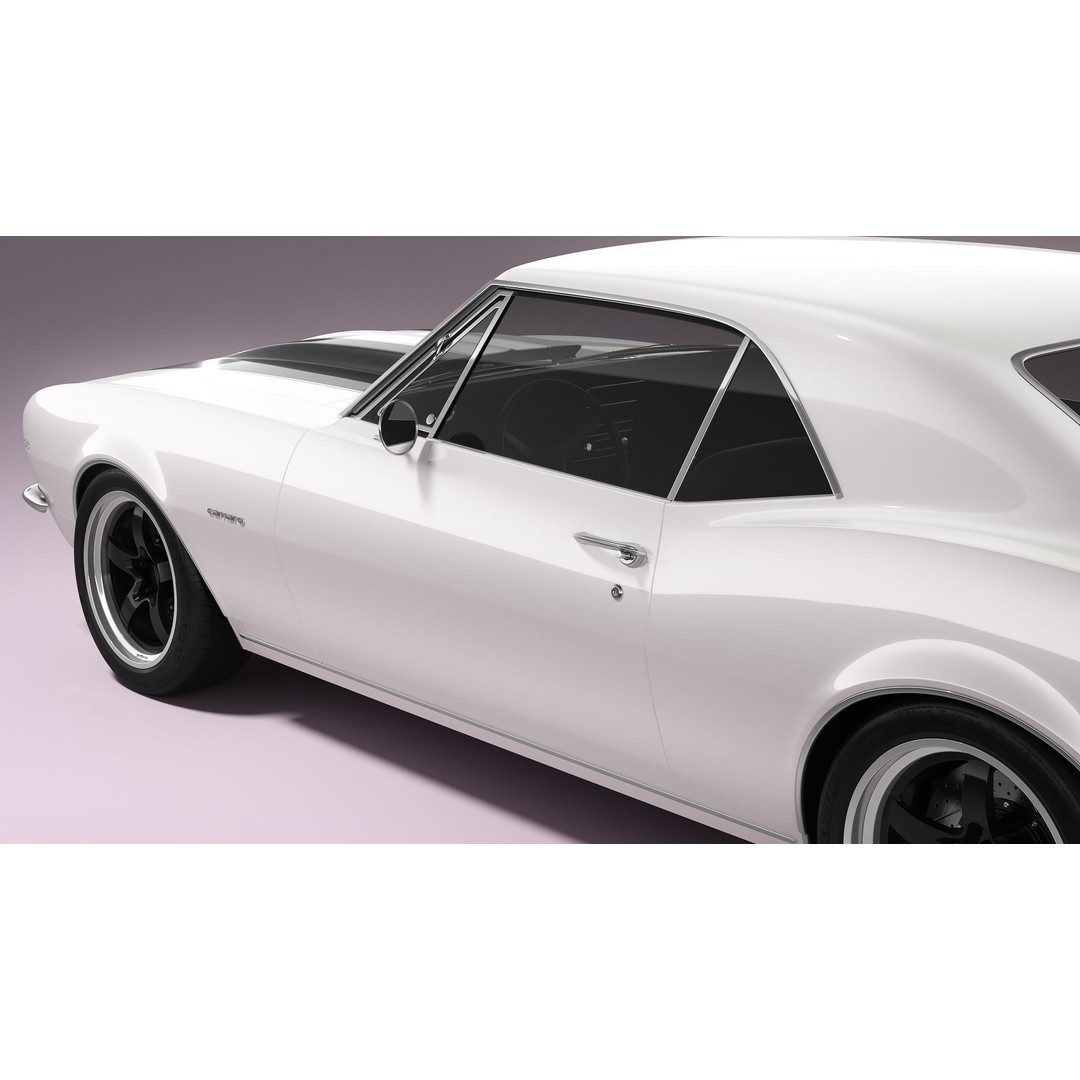 Chevrolet Camaro 1967 3D Model – Pro Touring High Poly Asset, FBX, Blender - View 16