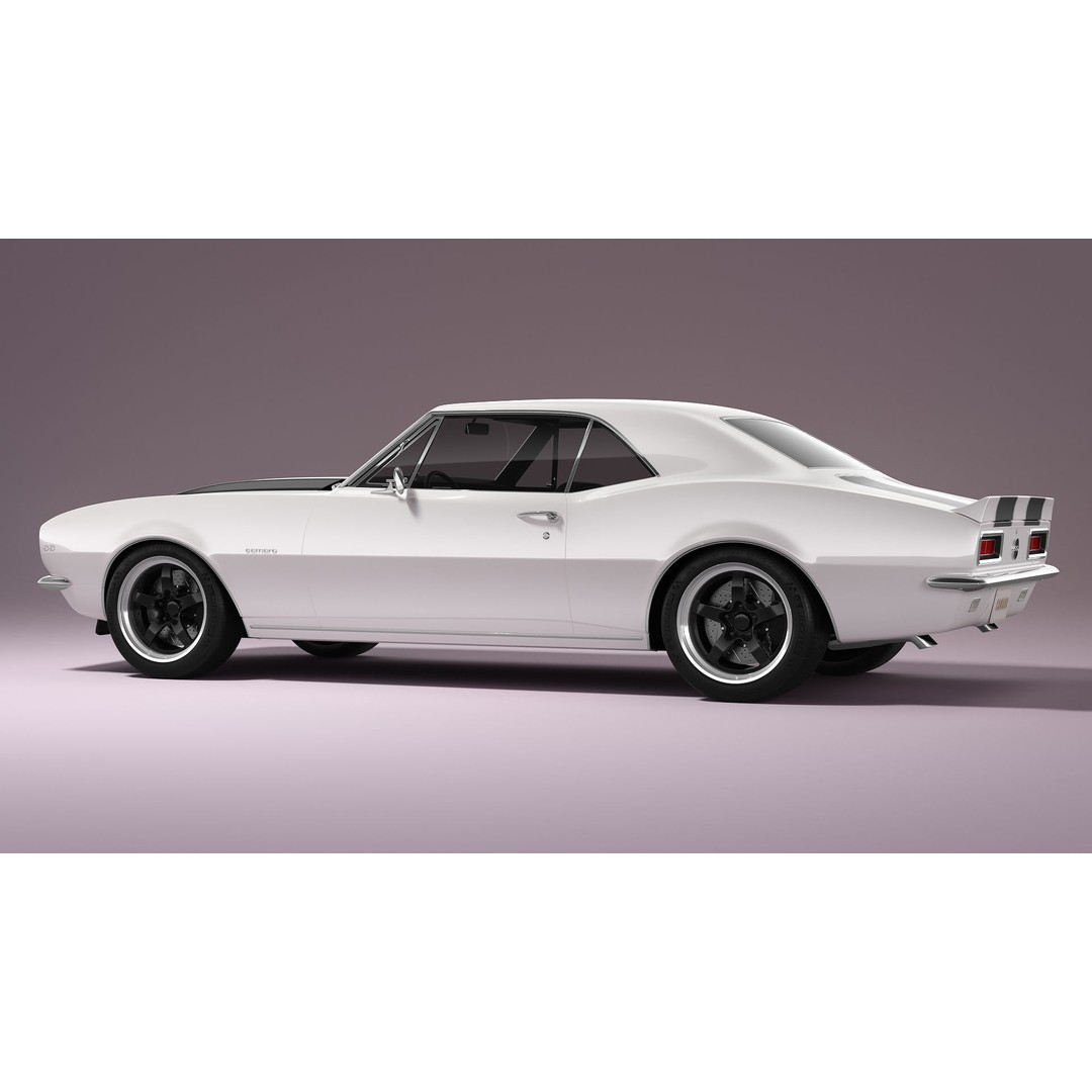 Chevrolet Camaro 1967 3D Model – Pro Touring High Poly Asset, FBX, Blender - View 22