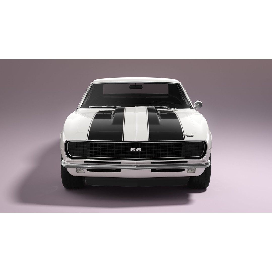 Chevrolet Camaro 1967 3D Model – Pro Touring High Poly Asset, FBX, Blender - View 26