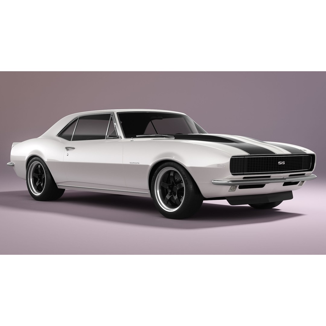Chevrolet Camaro 1967 3D Model – Pro Touring High Poly Asset, FBX, Blender - View 8