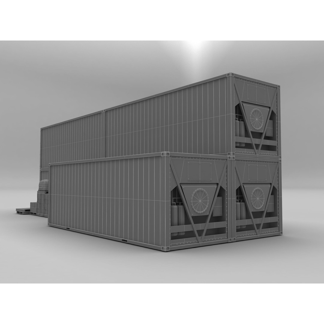 Reefer Containers 3D Model – Standard Shipping Containers, PBR Textures - View 12