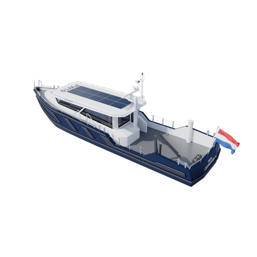 PW10 3D Model – Detailed Watercraft for Visualization, PBR, FBX, OBJ - View 3