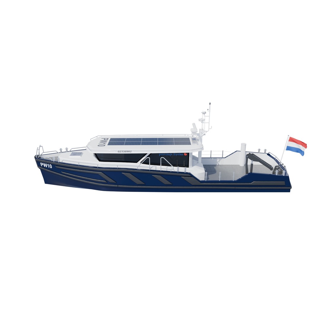 PW10 3D Model – Detailed Watercraft for Visualization, PBR, FBX, OBJ - View 7