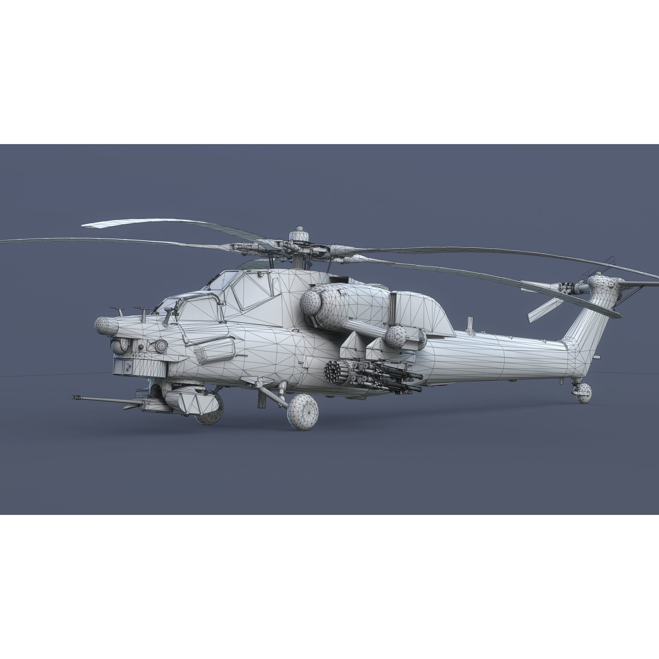 Mi-28N Havoc - Low-Poly Game-Ready 3D Model - View 14