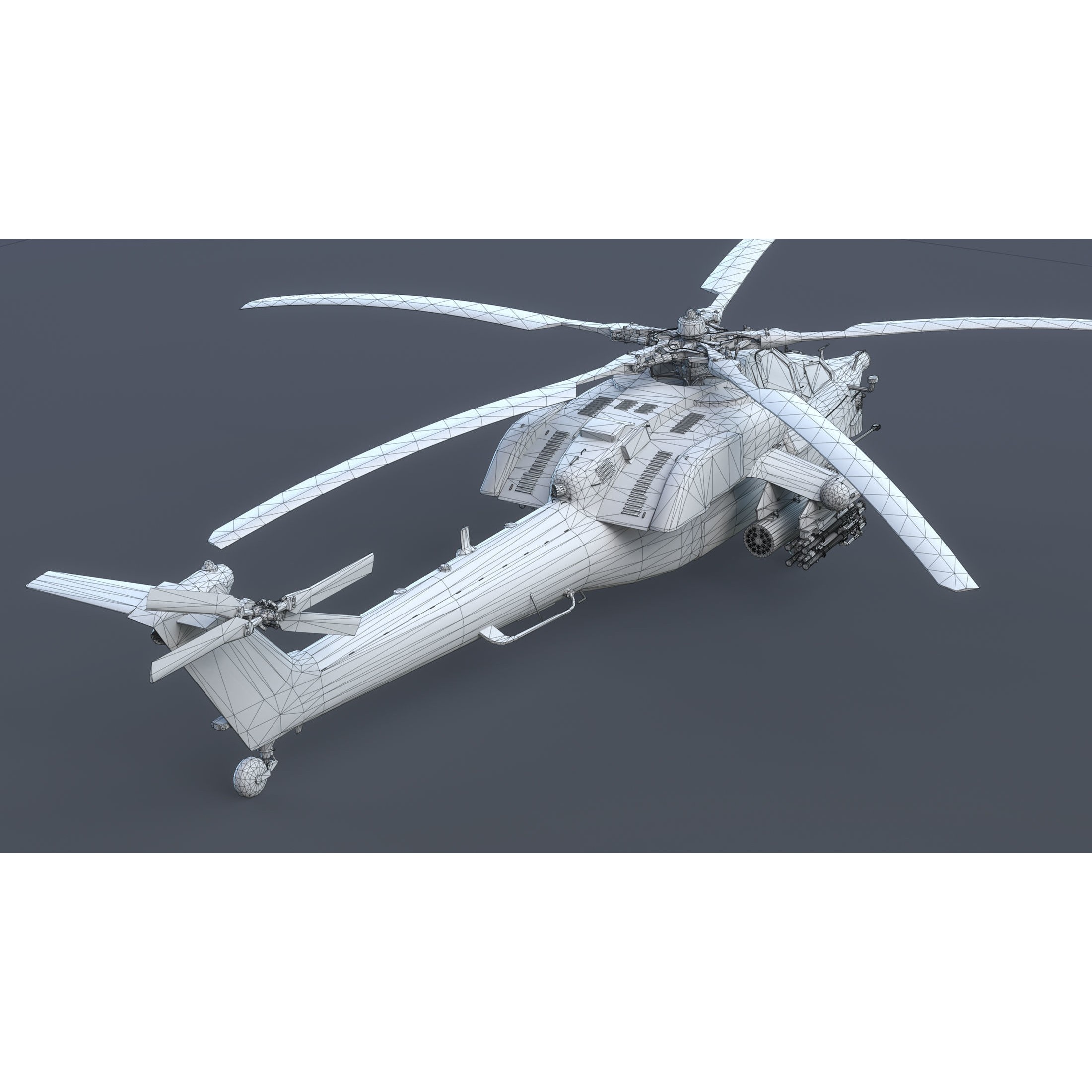 Mi-28N Havoc - Low-Poly Game-Ready 3D Model - View 15