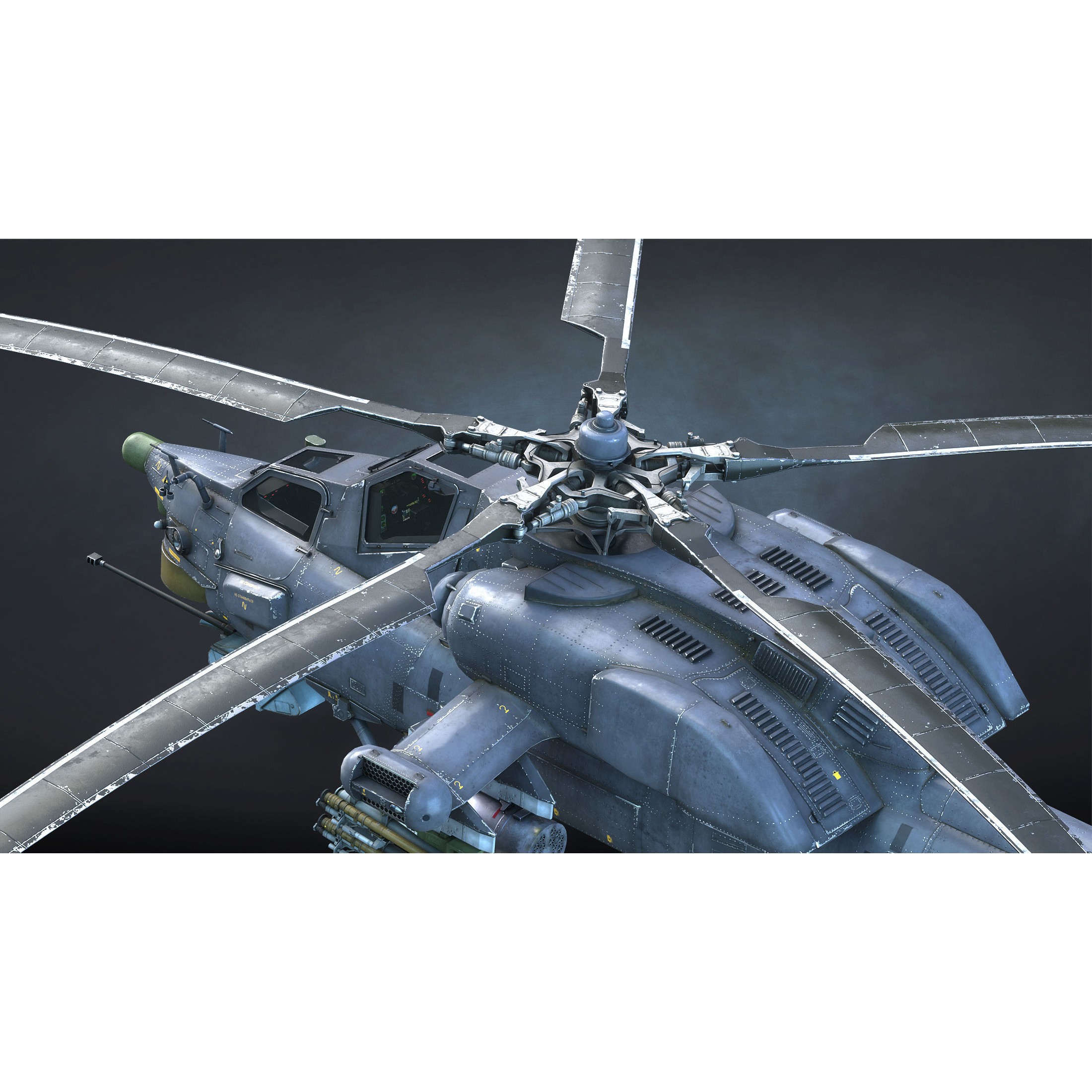 Mi-28N Havoc - Low-Poly Game-Ready 3D Model - View 5