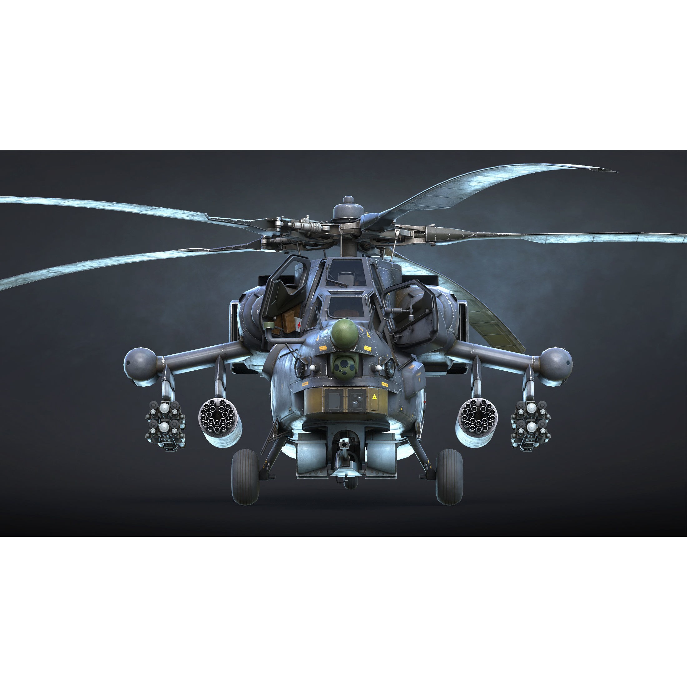 Mi-28N Havoc - Low-Poly Game-Ready 3D Model - View 8