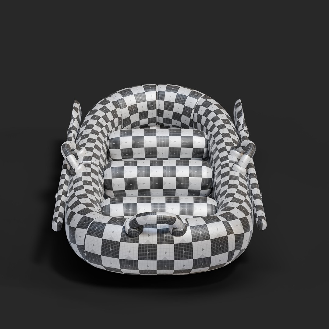 Cartoon Rafting Boot 3D Model – High Detailed Game Asset, FBX, Blender - View 17