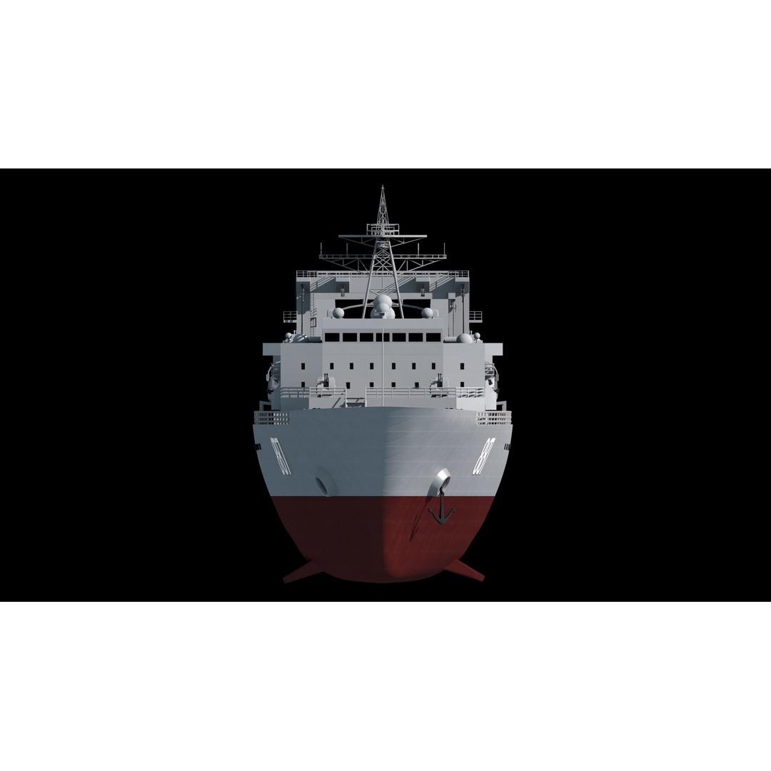 Qiandaohu Type 903 3D Model – Comprehensive Supply Ship, FBX, OBJ - View 15