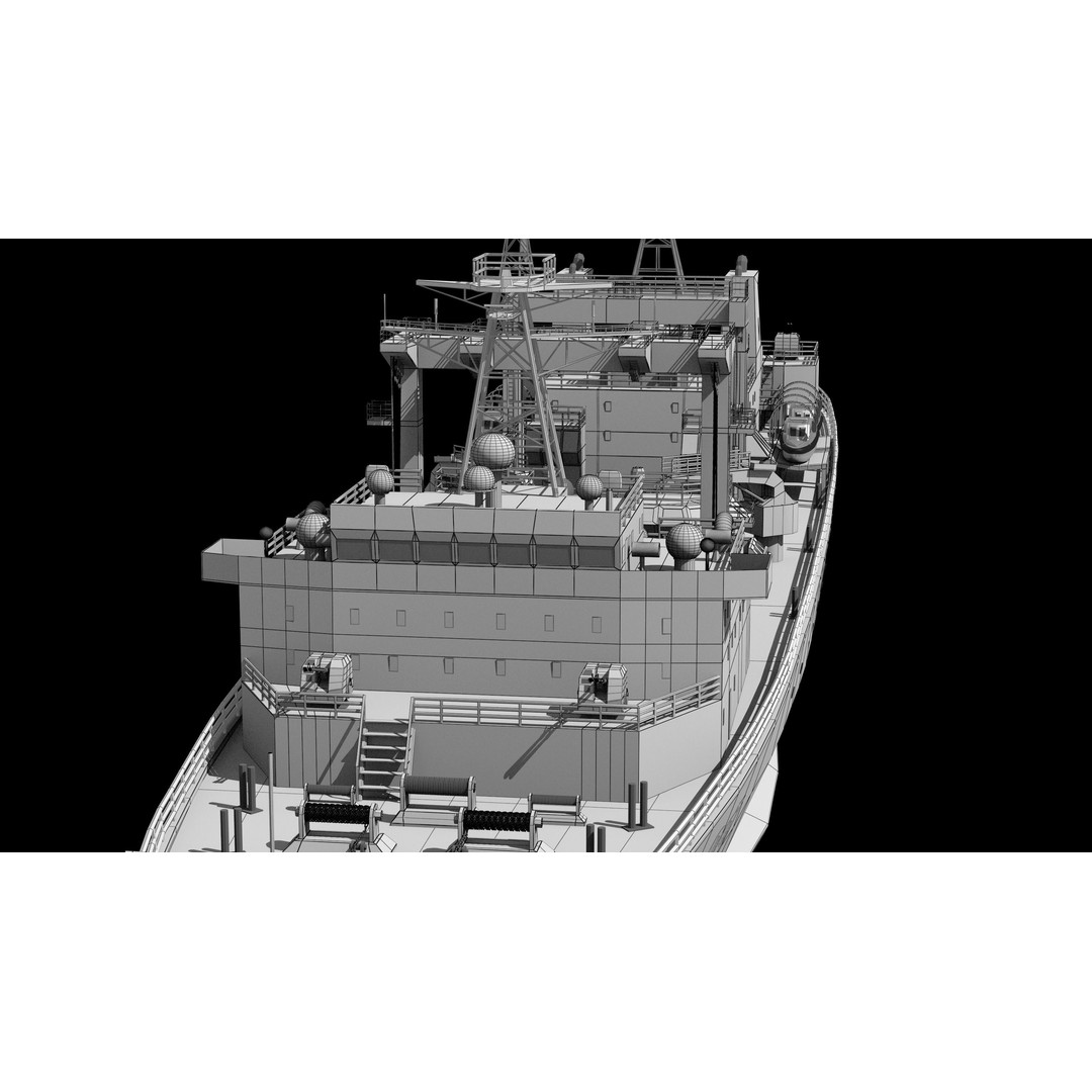 Qiandaohu Type 903 3D Model – Comprehensive Supply Ship, FBX, OBJ - View 26