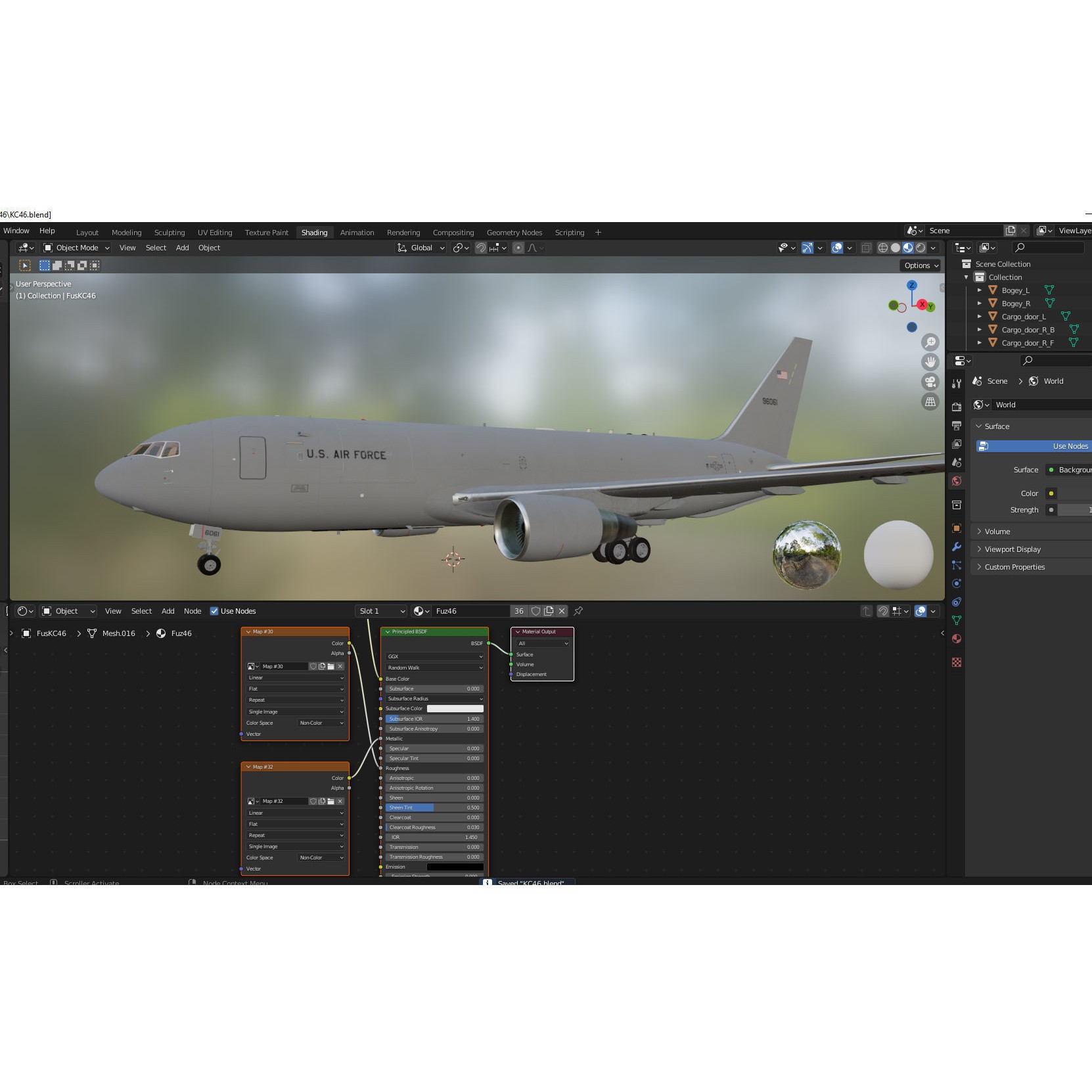 Boeing KC-46 Pegasus - Game-Ready 3D Model - View 16