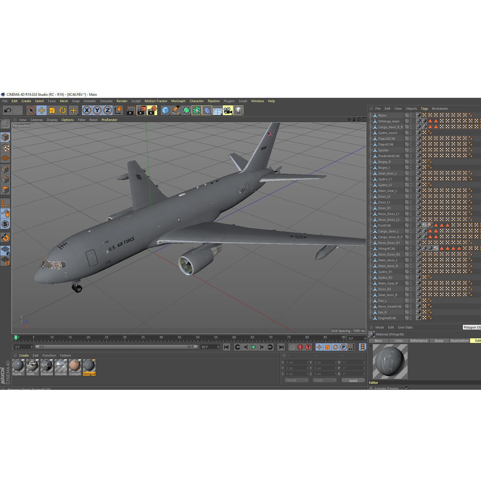 Boeing KC-46 Pegasus - Game-Ready 3D Model - View 17