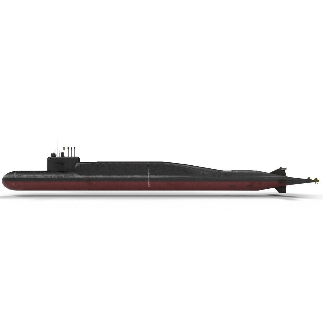 Delta Class Submarine 3D Model – Low Poly Game Asset, FBX - View 15