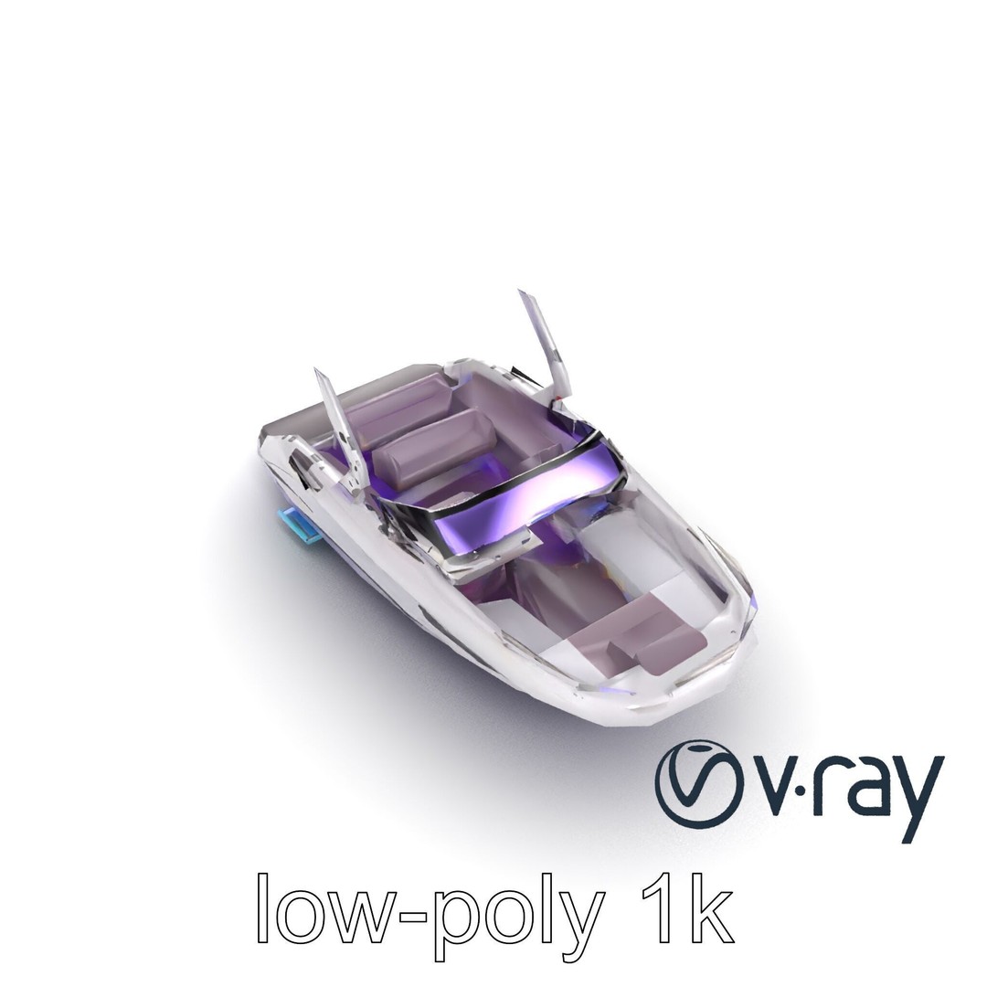 Celestial Express 3000 3D Model – Low Poly Luxury Boat, FBX - View 11