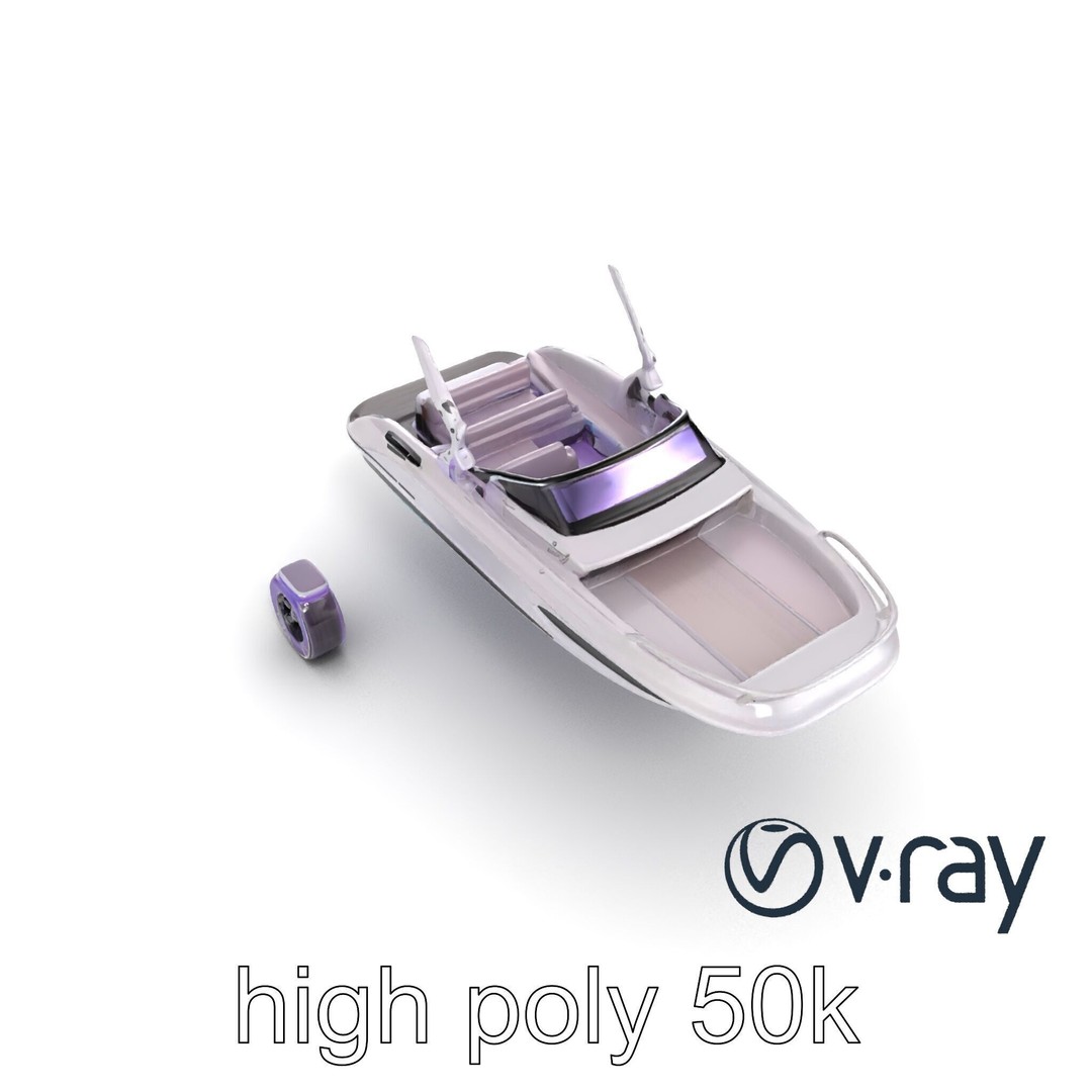 Celestial Express 3000 3D Model – Low Poly Luxury Boat, FBX - View 12