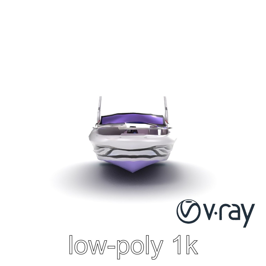 Celestial Express 3000 3D Model – Low Poly Luxury Boat, FBX - View 16