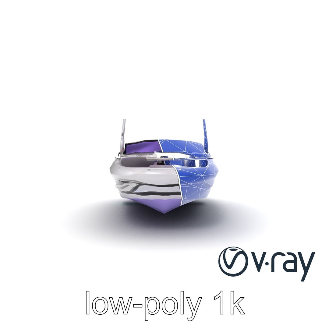 Celestial Express 3000 3D Model – Low Poly Luxury Boat, FBX - View 17