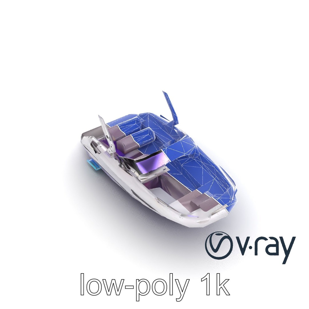 Celestial Express 3000 3D Model – Low Poly Luxury Boat, FBX - View 18