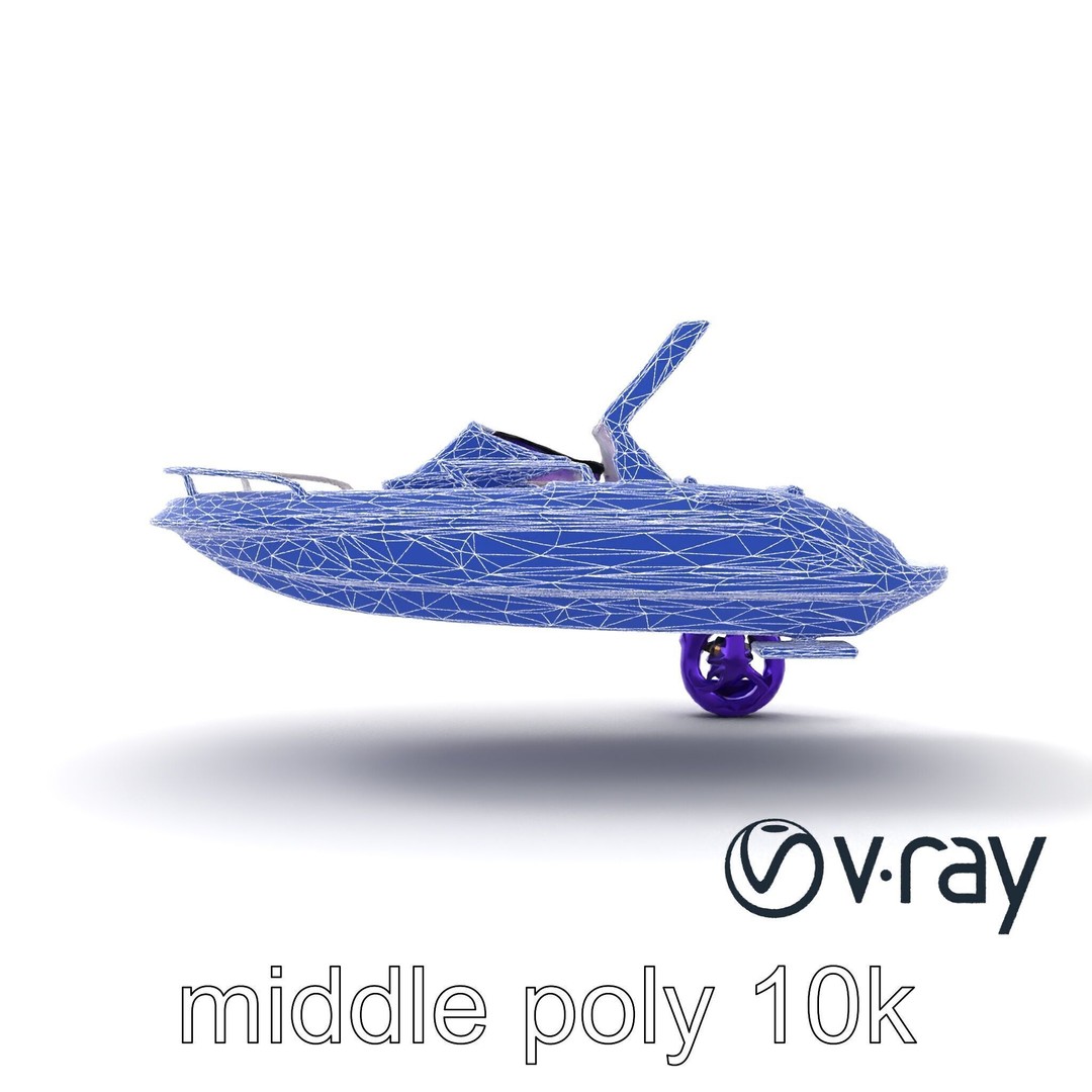Celestial Express 3000 3D Model – Low Poly Luxury Boat, FBX - View 19