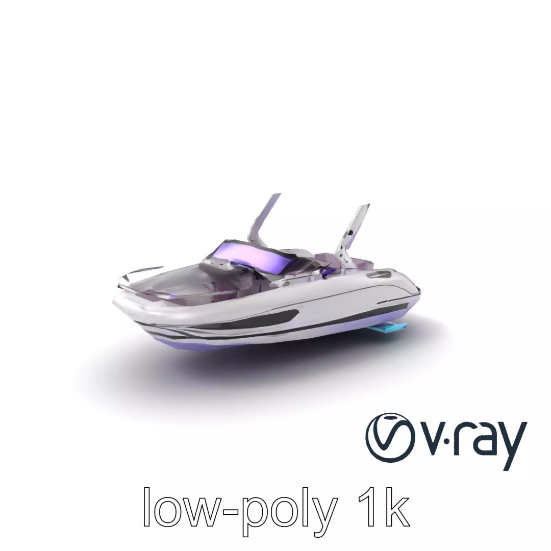Celestial Express 3000 3D Model – Low Poly Luxury Boat, FBX - View 2