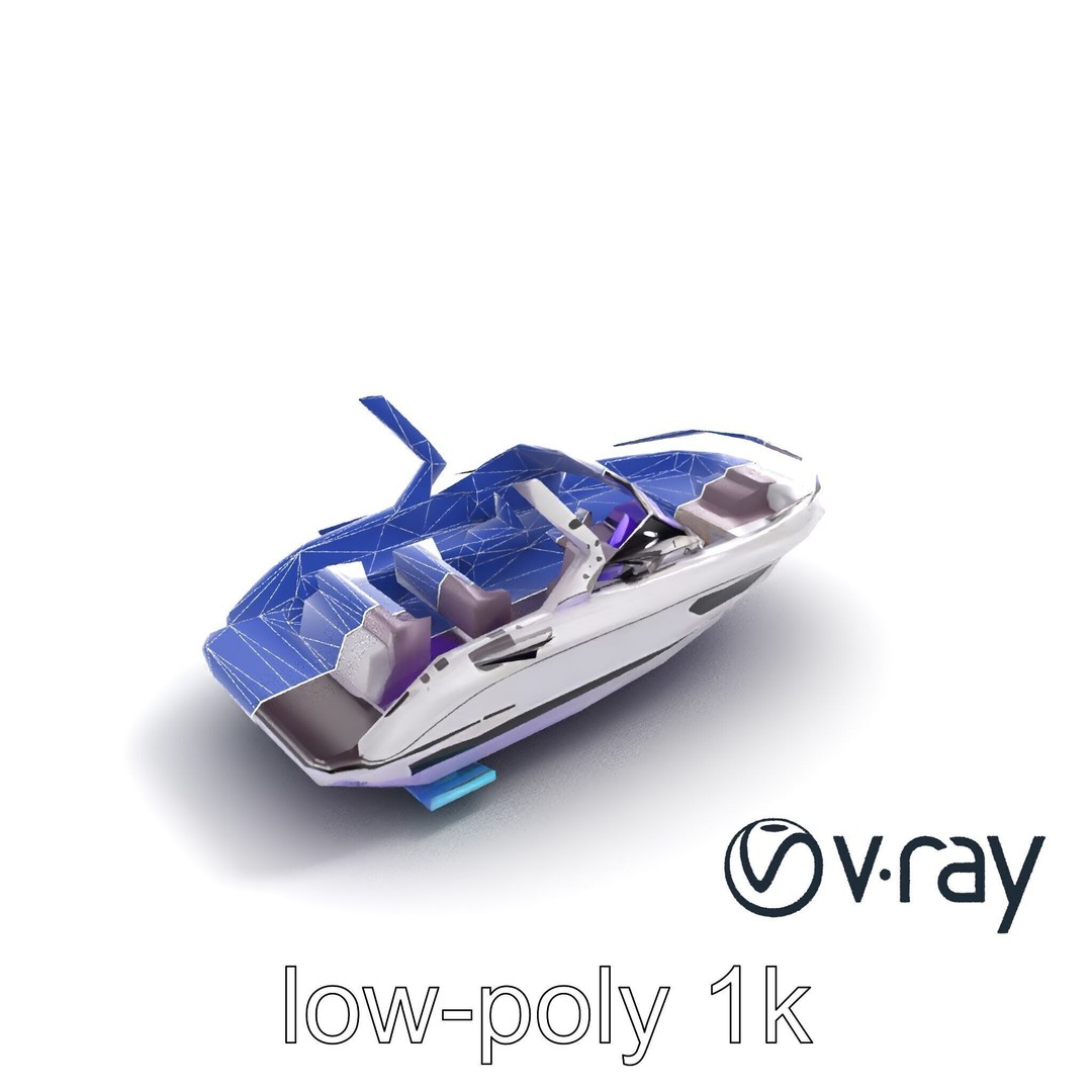 Celestial Express 3000 3D Model – Low Poly Luxury Boat, FBX - View 20