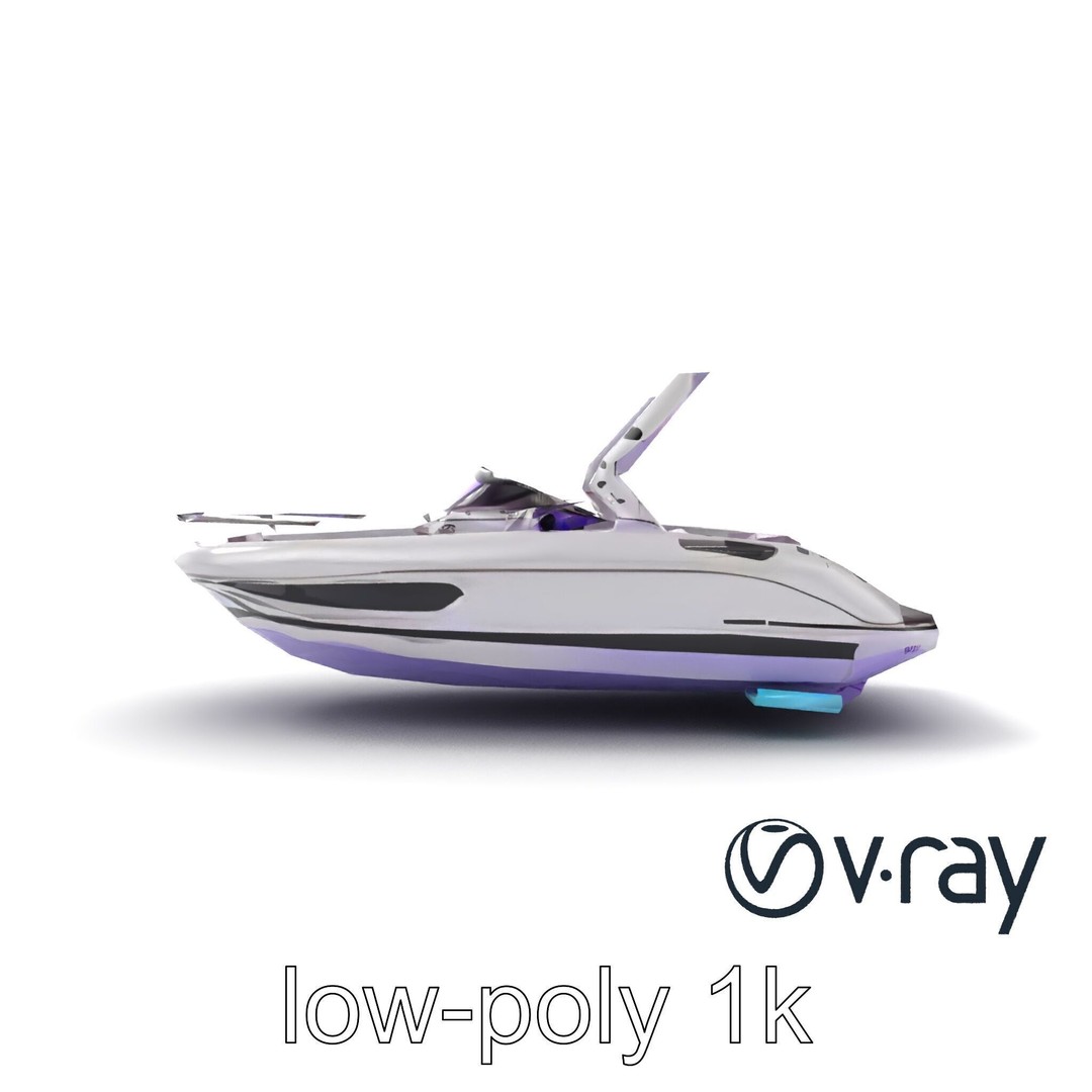 Celestial Express 3000 3D Model – Low Poly Luxury Boat, FBX - View 21